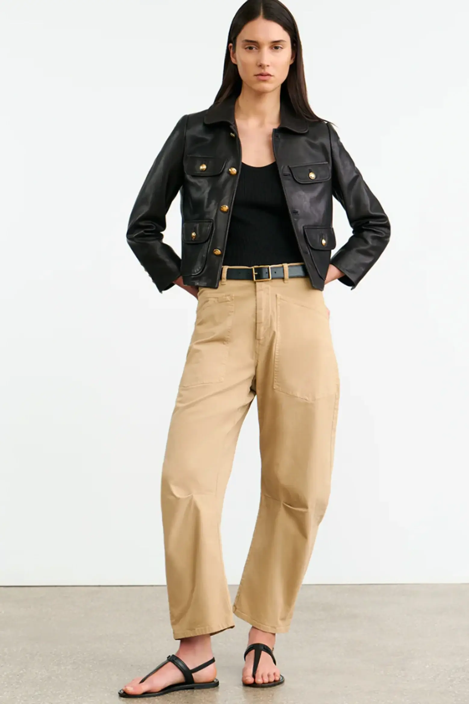 Boutique77 - מכנסיים Shon – 10193W12_ROCK KHAKI – rock-khaki – 1