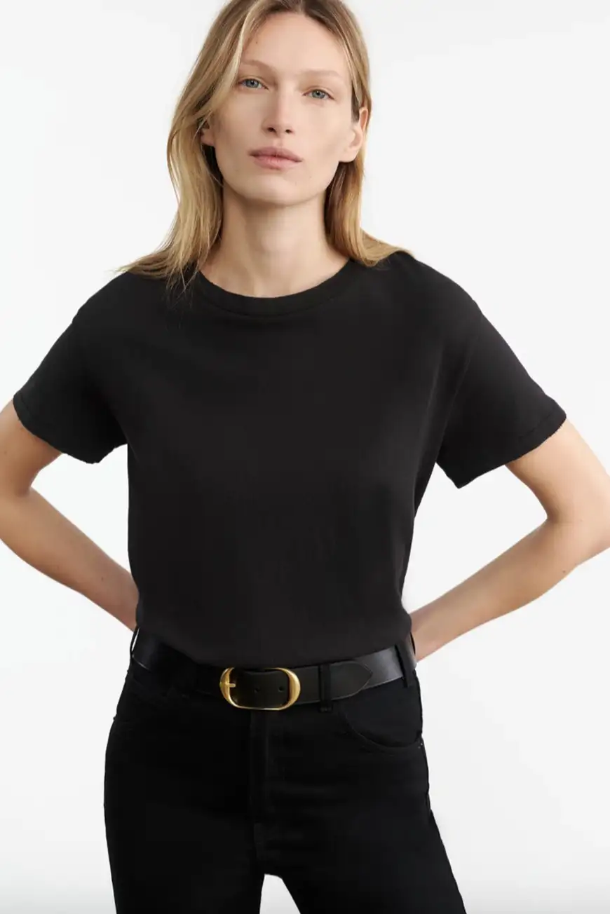 Boutique77 - חולצת טי Brady – 10322K35_WASHED BLACK – washed-black – 3