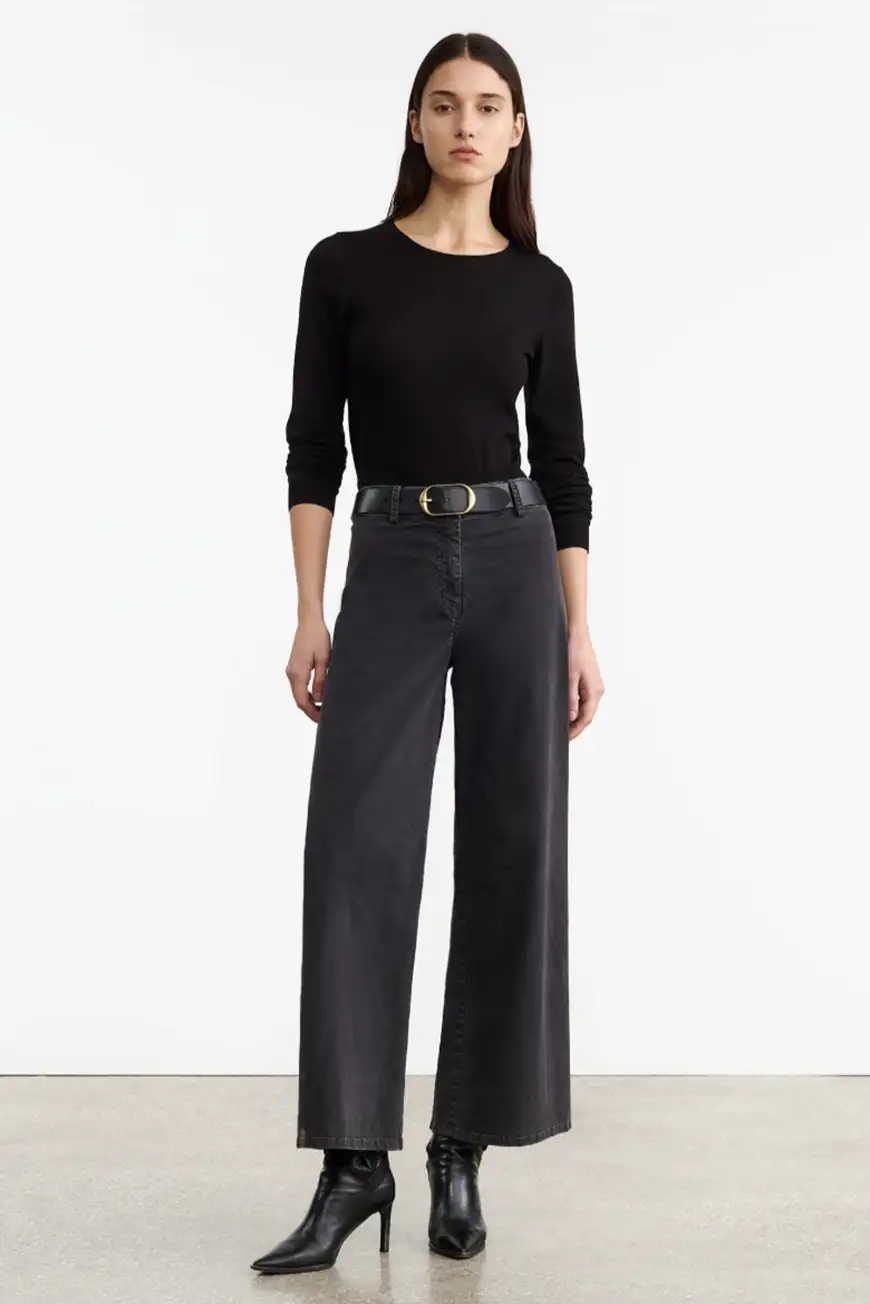 Boutique77 - מכנסיים Megan – 10991W590_JET BLACK – jet-black – 1