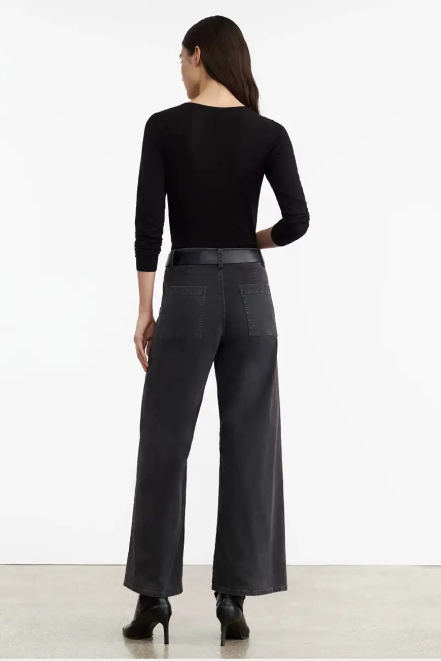 Boutique77 - מכנסיים Megan – 10991W590_JET BLACK – jet-black – 1