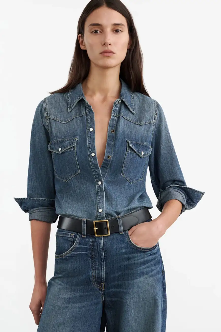 Boutique77 - חולצה Travis – 11032W46_CLASSIC WASH – classic-wash – 1