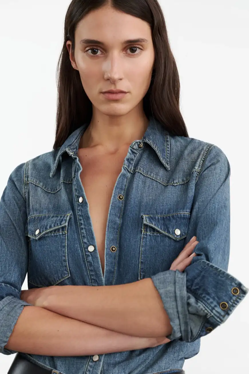 Boutique77 - חולצה Travis – 11032W46_CLASSIC WASH – classic-wash – 3