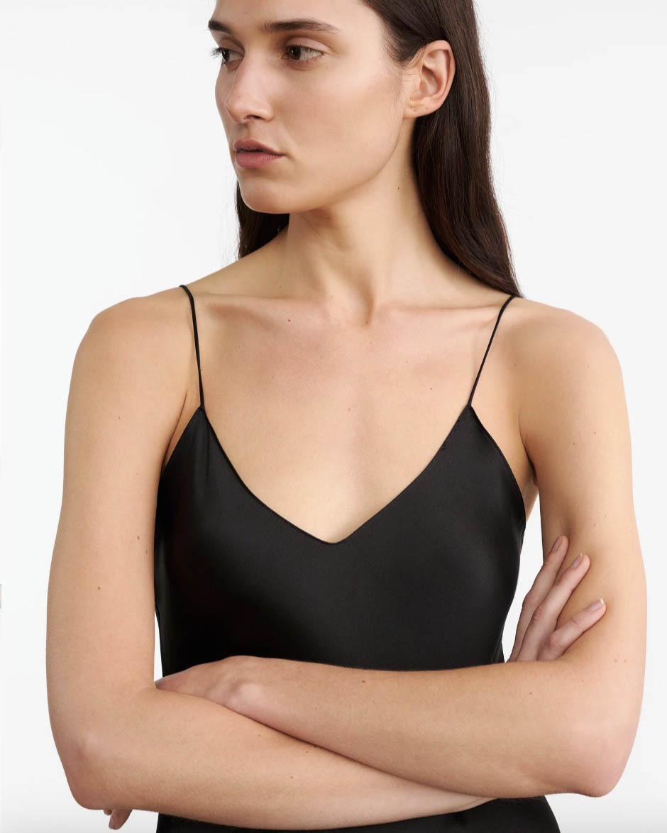 Boutique77 - שמלה Short Cami Dress – 11094W79_BLACK – black – 3