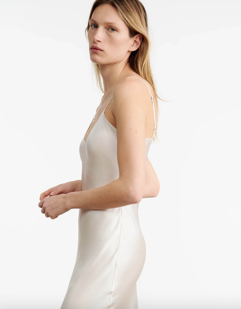 Boutique77 - שמלה Short Cami Dress – 11094W79_IVORY – ivory – 3