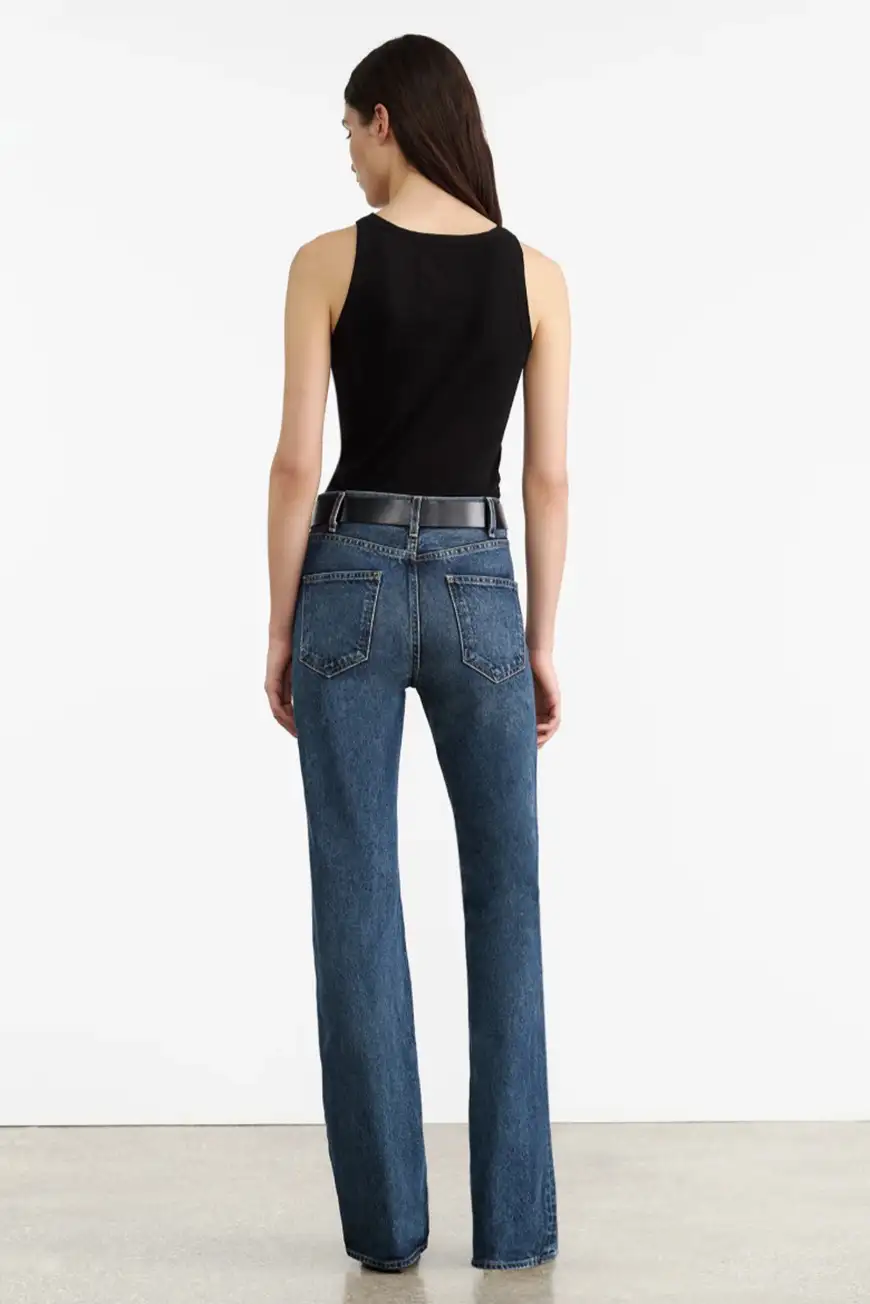 Boutique77 - חולצת טי Jennifer Rib Tank – 11330K65_JET BLACK – jet-black – 2