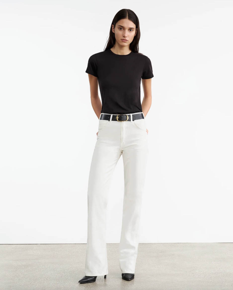 Boutique77 - ג'ינס Joan – 12107W488_CREAM – cream – 1