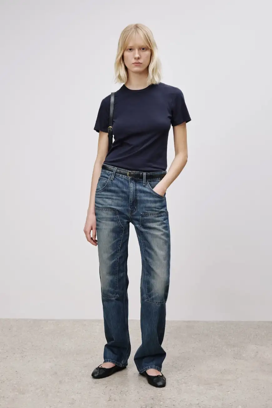 Boutique77 - חולצת טי Mariela Crewneck – 12528K51_DARK NAVY – dark-navy – 1