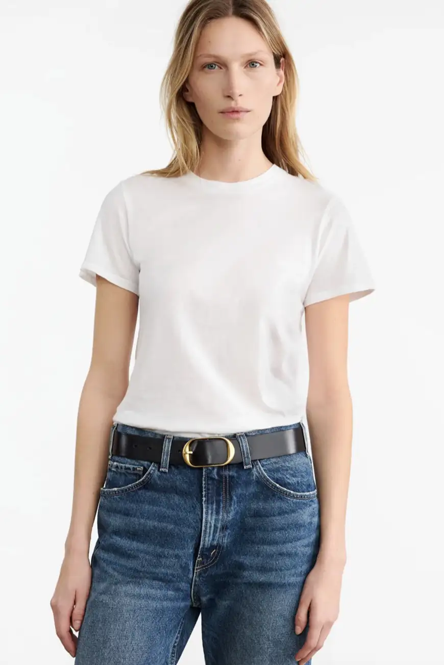 Boutique77 - חולצת טי Mariela Crewneck – 12528K51_WHITE – white – 1