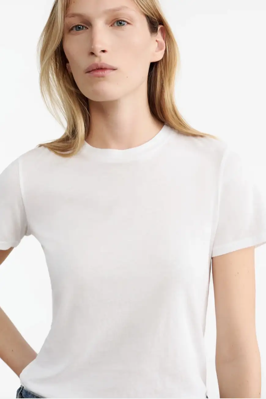 Boutique77 - חולצת טי Mariela Crewneck – 12528K51_WHITE – white – 3