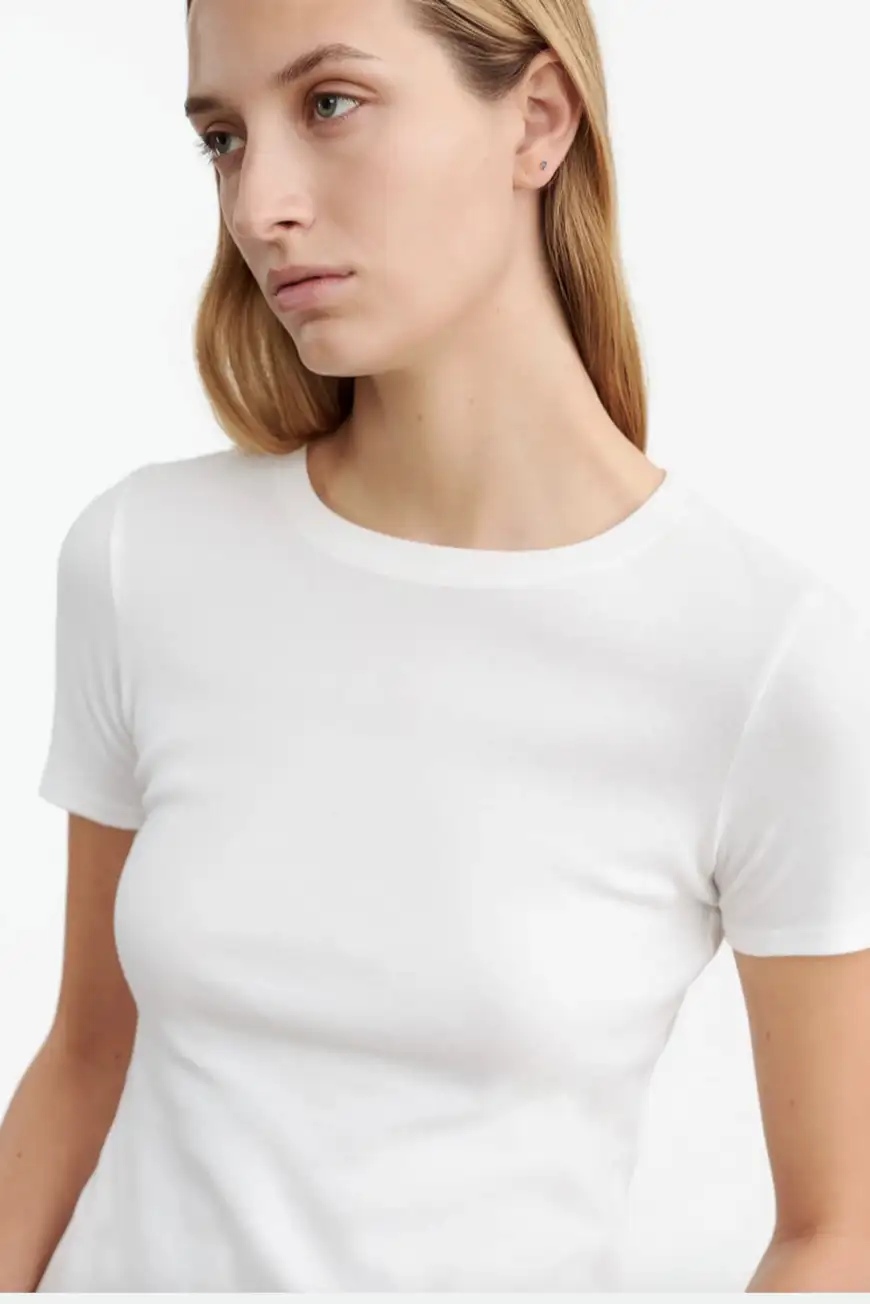 Boutique77 - חולצת טי Elin – 12863K156_WHITE – white – 3