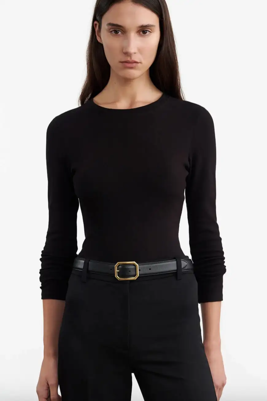 Boutique77 - חולצת טי Emelie – 12864K156_BLACK – black – 1