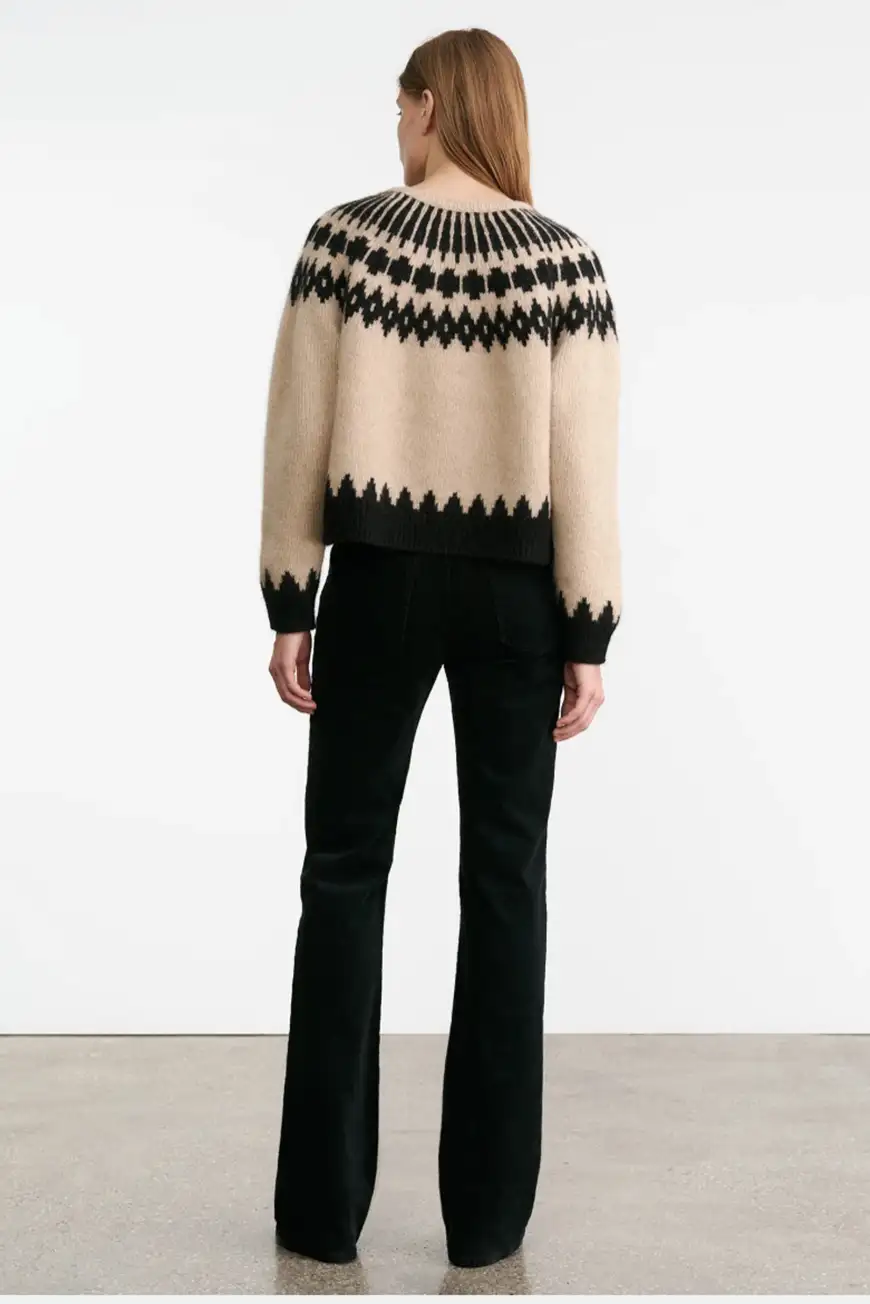 Boutique77 - סוודר Fern – 81265Y182_CARAMEL FAIRISLE – caramel-fairisle – 2