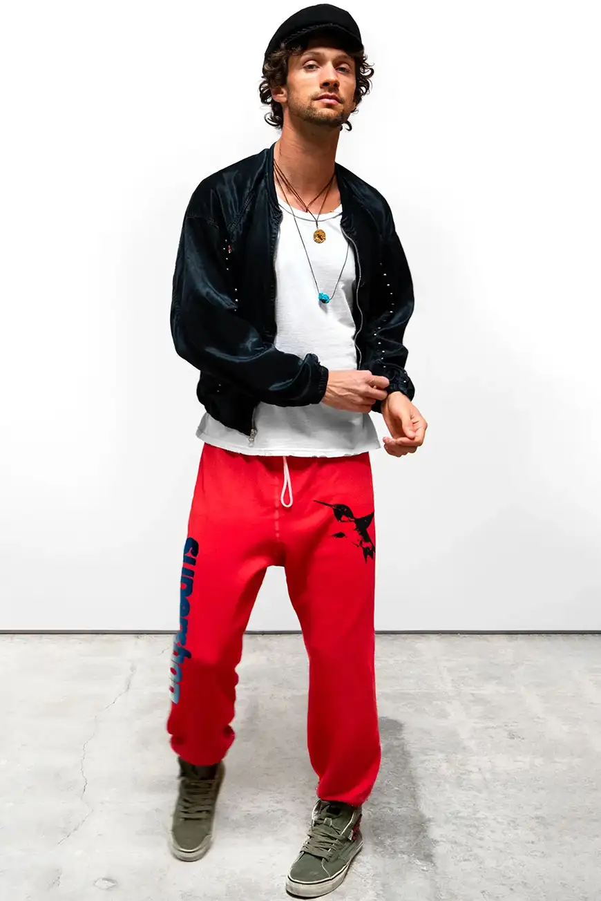 Boutique77 - מכנסיים Fctysupershop Malibu Homestud Yumm Og – ACBSWP002_HOTRED POWDER – hotred-powder – 1