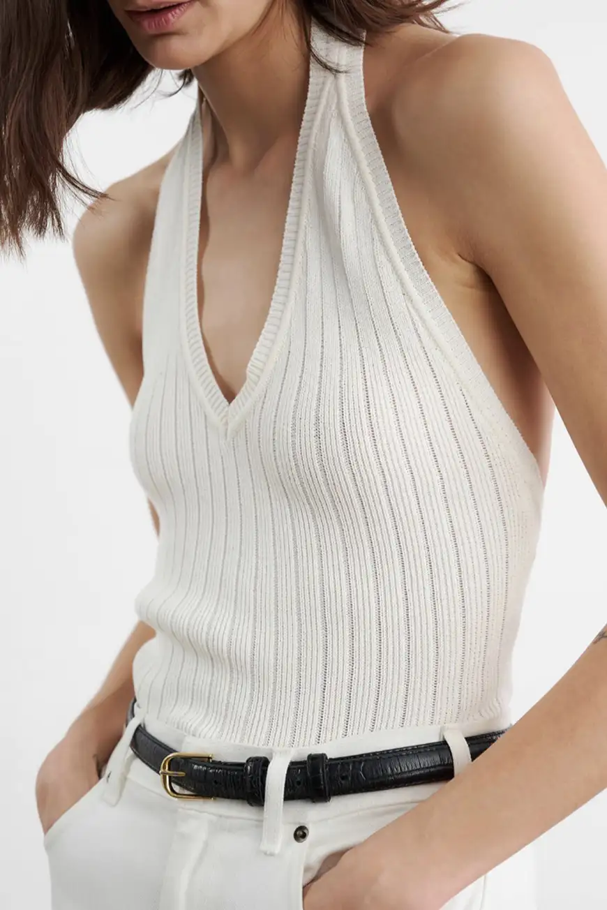 Boutique77 - חגורה Jane Croc Embossed – B0002L39_BLACK W/SHINY BRASS BUCKLE – black-w-shiny-brass-buckle – 1