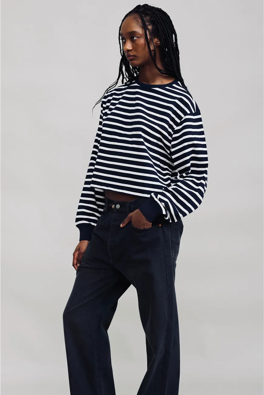 Dsw0158 1146 Navy White Stripe 3