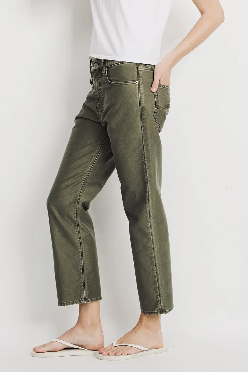 Boutique77 - ג’ינס Lindsay Slim Bf – DSW3600D655A – olive-green-bedford-cord – 1