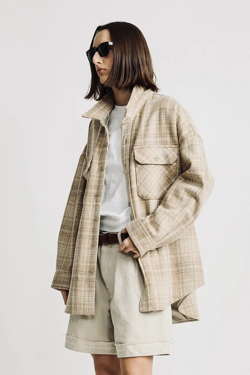 Dsw5361 1090  Light Khaki Plaid  1