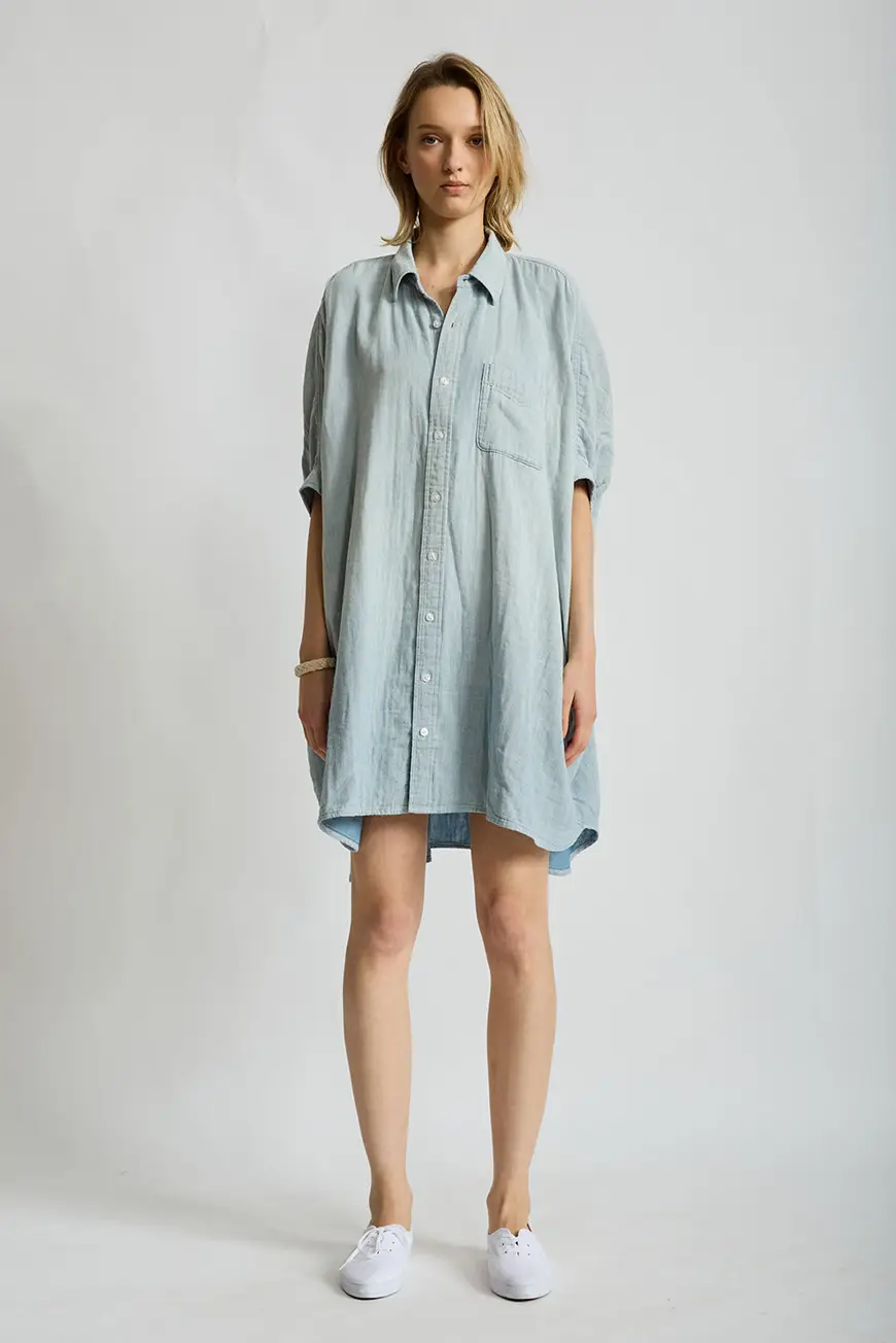Dswd065 D664a Double Cloth Indigo Stripe 2