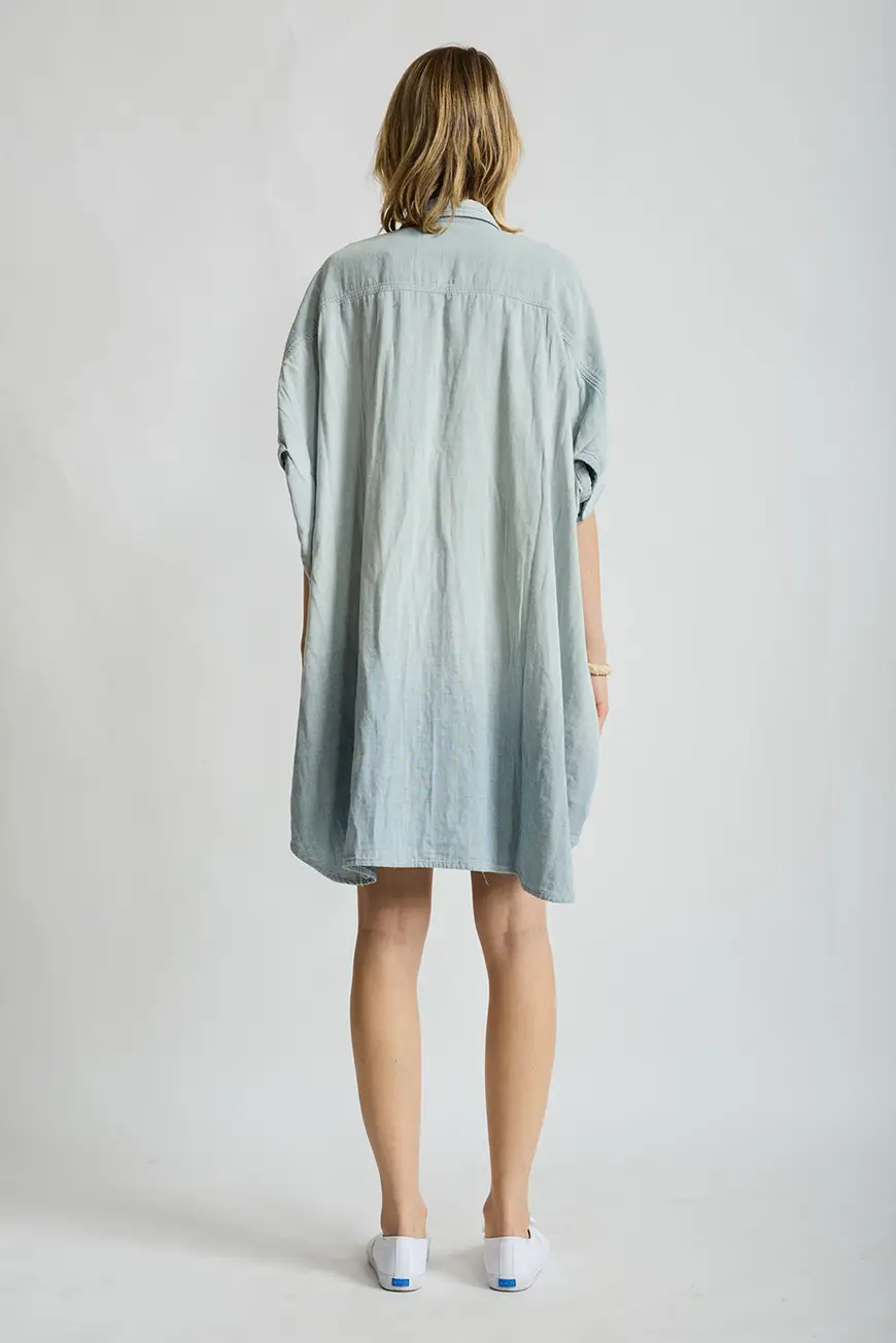 Dswd065 D664a Double Cloth Indigo Stripe 3