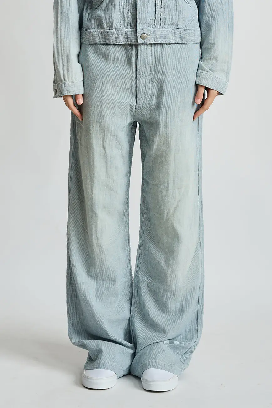 Dswd207 D664a Double Cloth Indigo Stripe 2