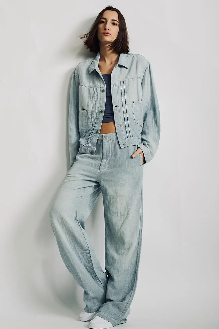 Dswd400 D664a Double Cloth Indigo Stripe 2