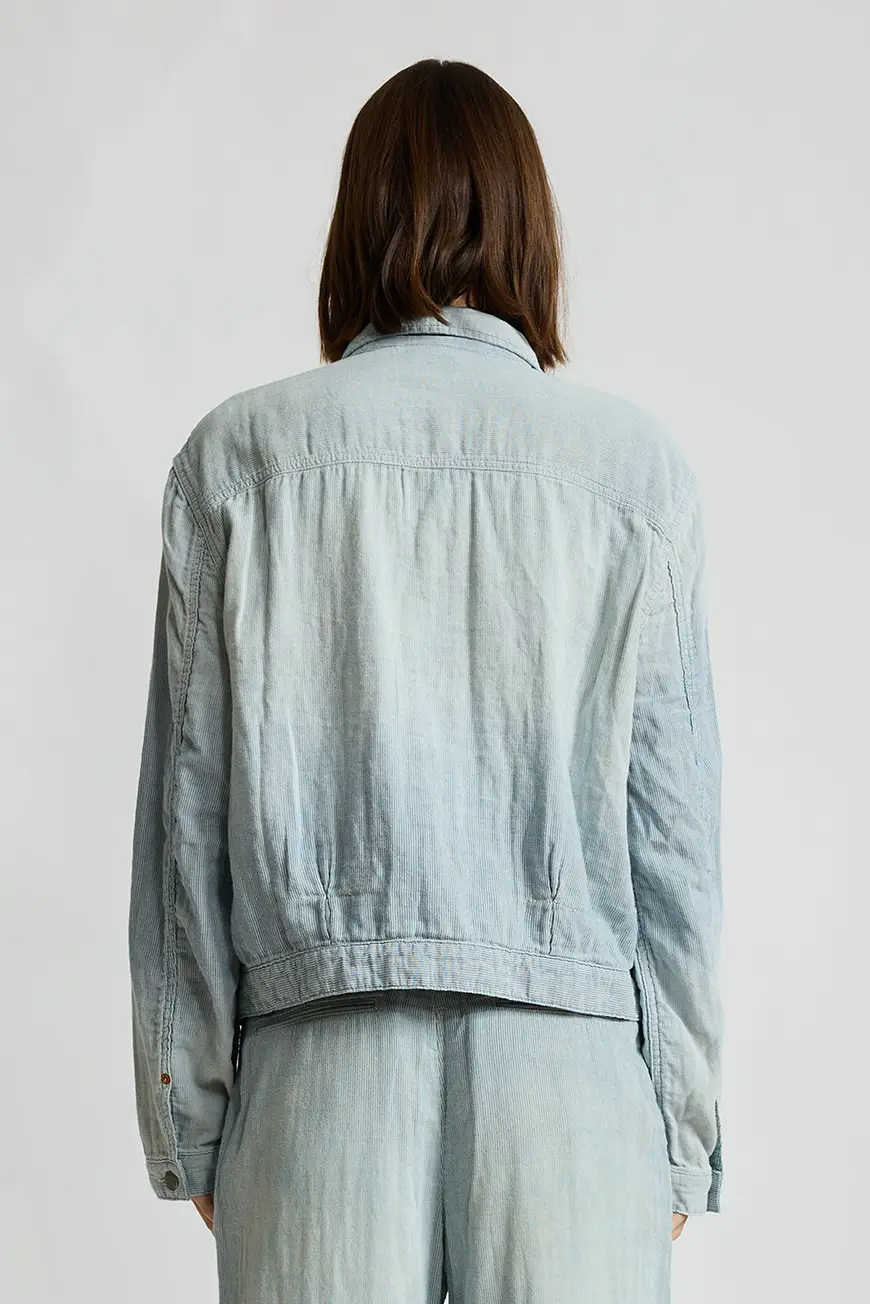 Dswd400 D664a Double Cloth Indigo Stripe 4