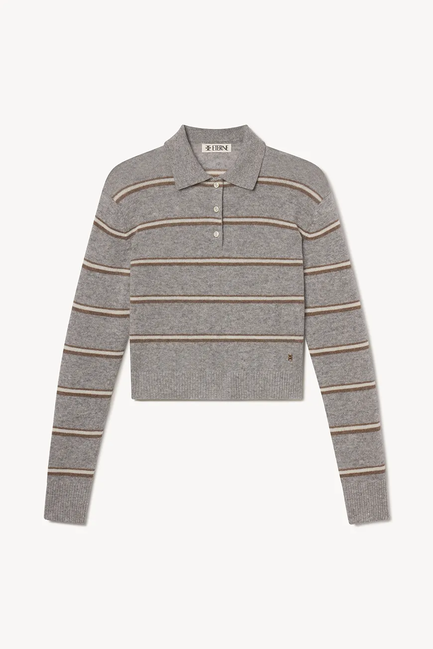 Ecs3014 16 Heather Grey Stripe