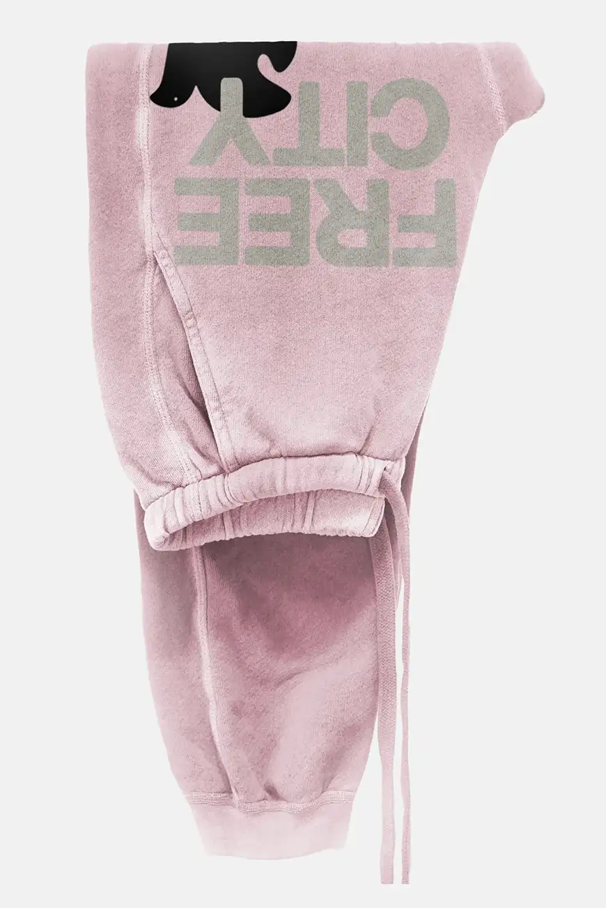 Boutique77 - מכנסיים Freecitylarge Sunfades Pocket Sweatpant – FCBSWP084_BALLERINA – ballerina – 1