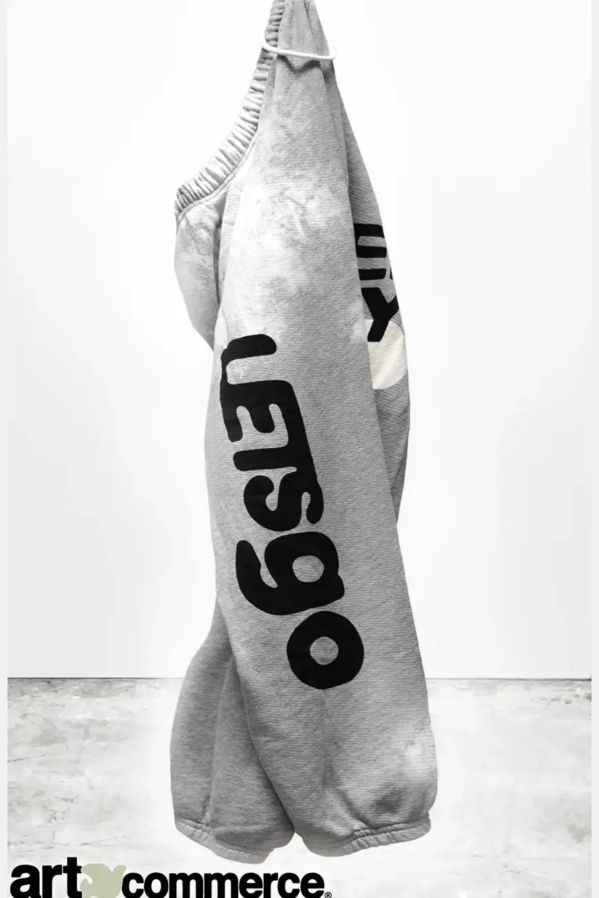 Boutique77 - מכנסיים  Lets Goog – FCBSWP085_HEATHER GREY – heather-grey – 1