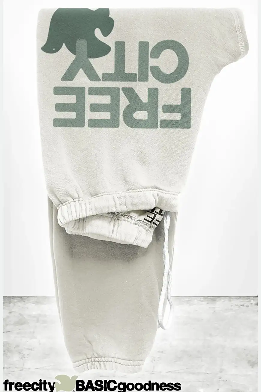 Boutique77 - מכנסיים  Large Sweatpant – FCBSWP100_CREAMY CACTUS – creamy-cactus – 1