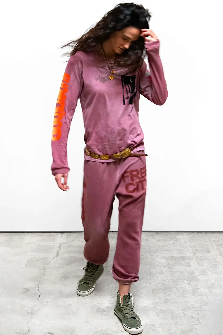 Boutique77 - חולצת טי Supershop Igottanewlife Homage Garageprint – FCTLST151_BLUSH POWDER – blush-powder – 1