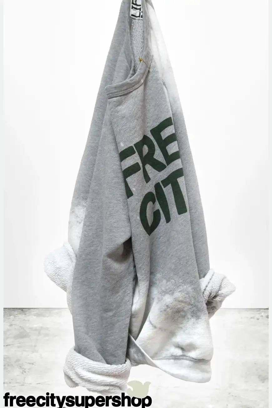 Boutique77 - סוודר  Bleached Raglan – FCTRAG109_HEATHER GREY – heather-grey – 1