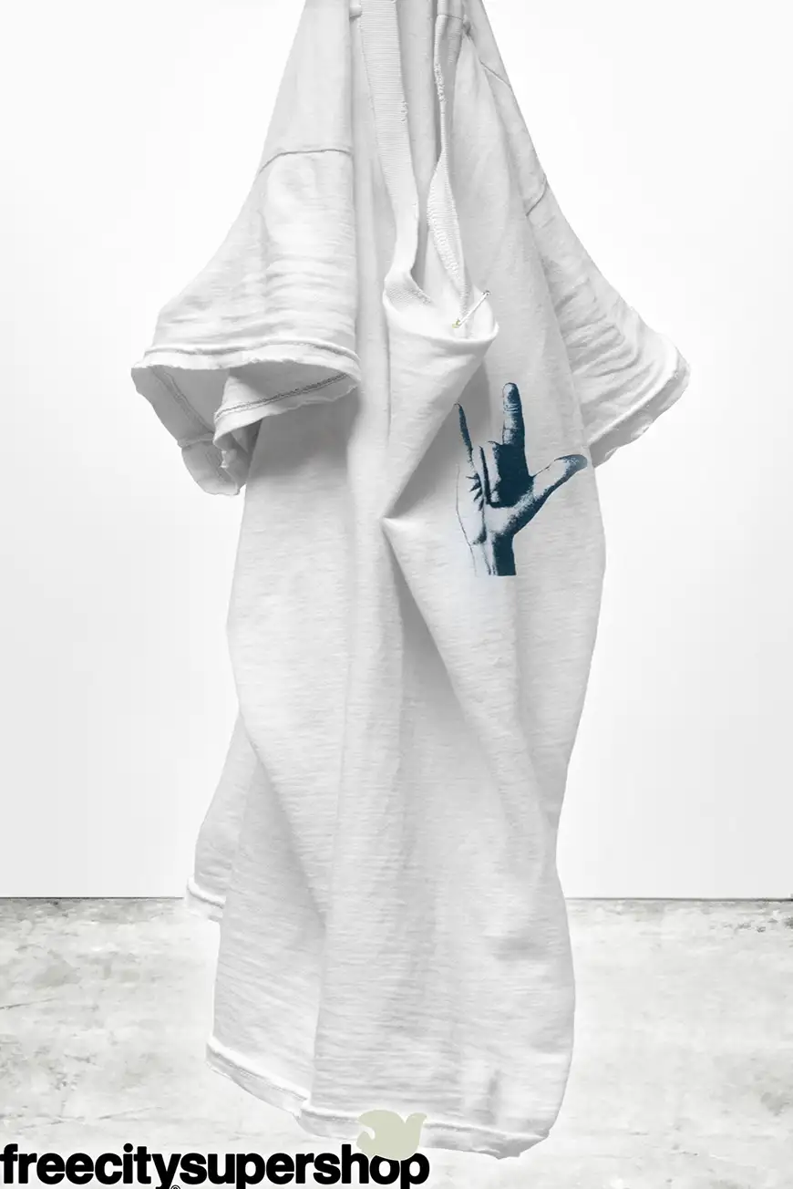 Boutique77 - חולצת טי Homage Garageprint Iloveyou Sign Supervintage – FCTSST266_LAUNDRY WHITES – laundry-whites – 1