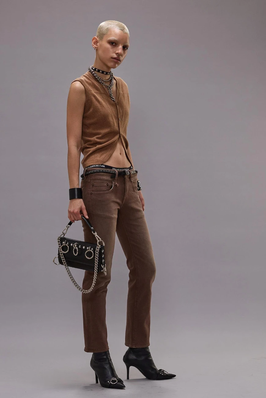 Boutique77 - ג'ינס Boy Straight – R13W0091D331A – clean-umber-stretch – 1