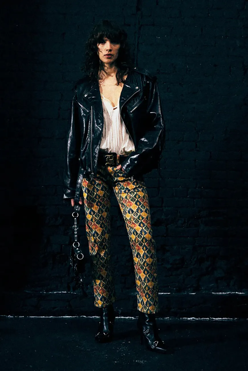 Boutique77 - ג’ינס Boy Straight – R13W0091D388A – gold-orange-ikat – 1