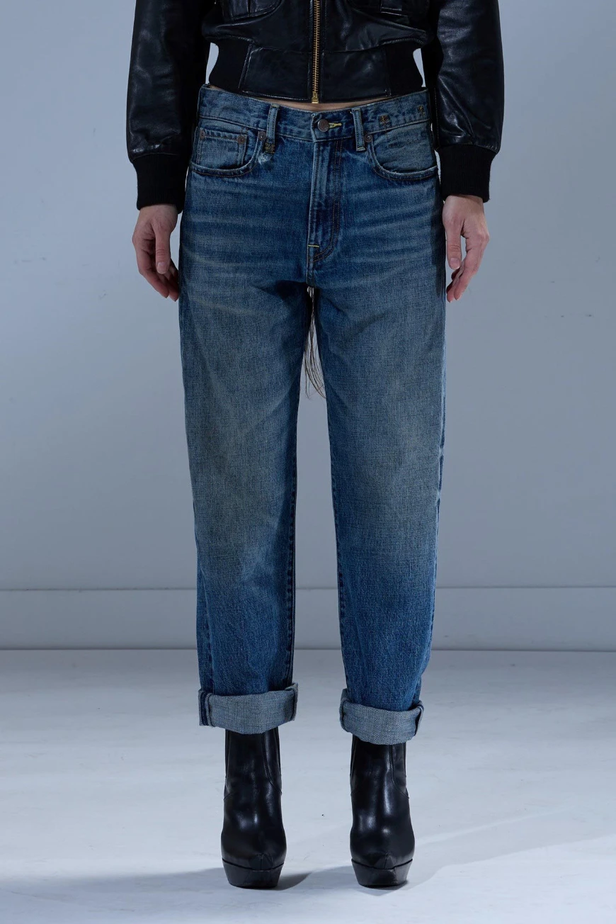 Boutique77 - ג'ינס Bf – R13W5083D344A – leo-blue – 1