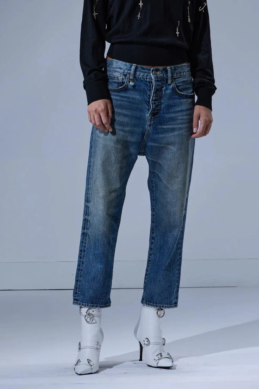 Boutique77 - ג'ינס Tailored Drop – R13W6452D344A – leo-blue – 1