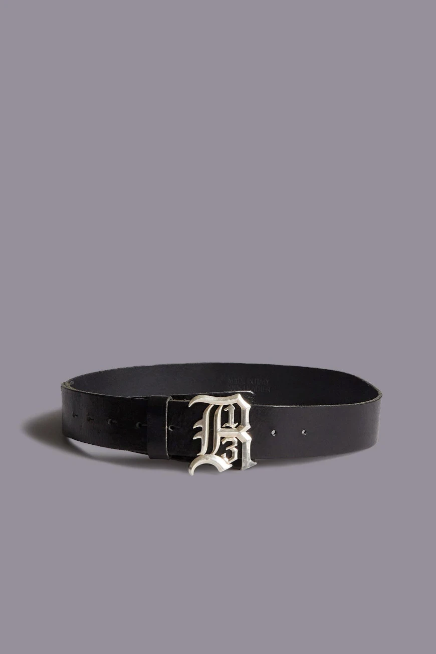 Boutique77 - חגורה R13 Logo Buckle – R13WA055A001 – black – 1