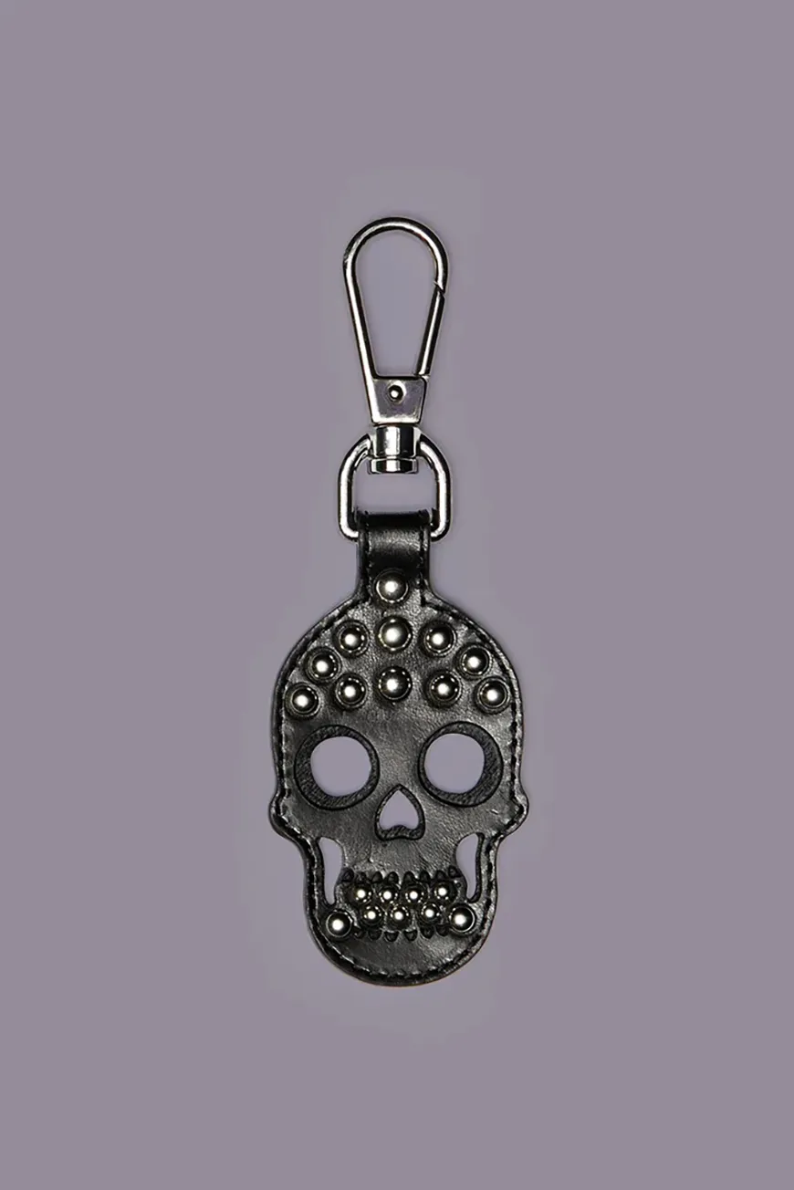 Boutique77 - מחזיק מפתחות Skull – R13WA080A082 – black-with-silver – 1