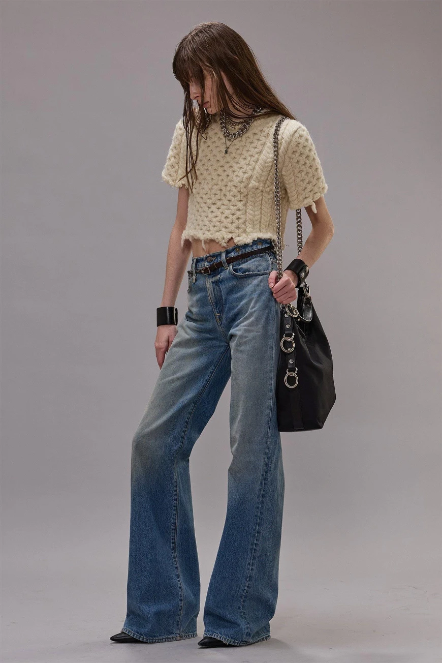 Boutique77 - ג'ינס Charlotte – R13WD188D343A – merrin-blue – 1