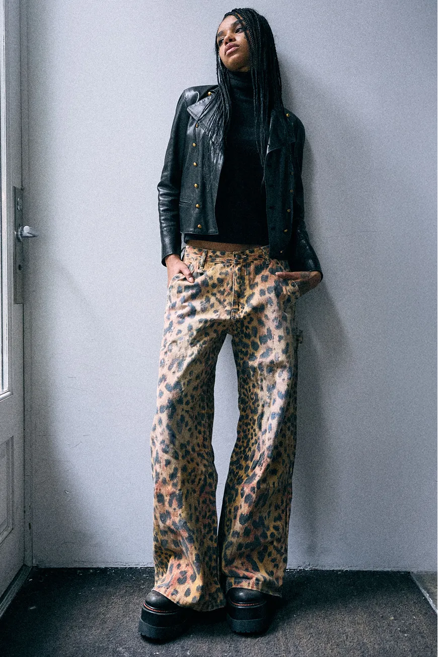 R13wd252 D493a Vintage Orange Leopard 4