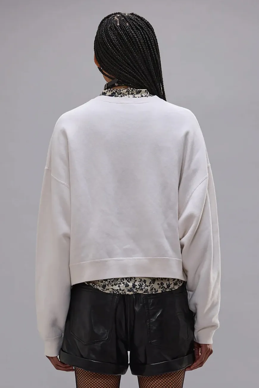 Boutique77 - סווטשירט Baby Girl Cropped – R13WK094K135B – ecru-white – 2