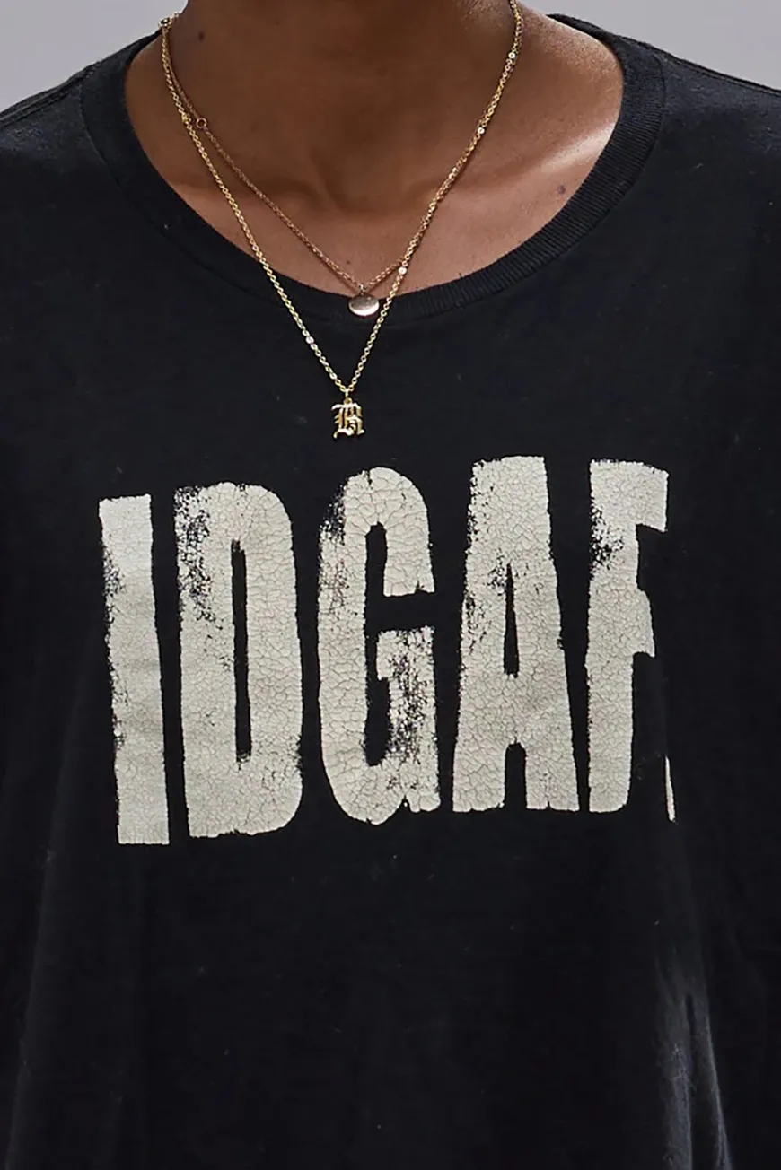 Boutique77 - חולצת טי I Don'T Give A F Relaxed – R13WK141K132A – black – 2