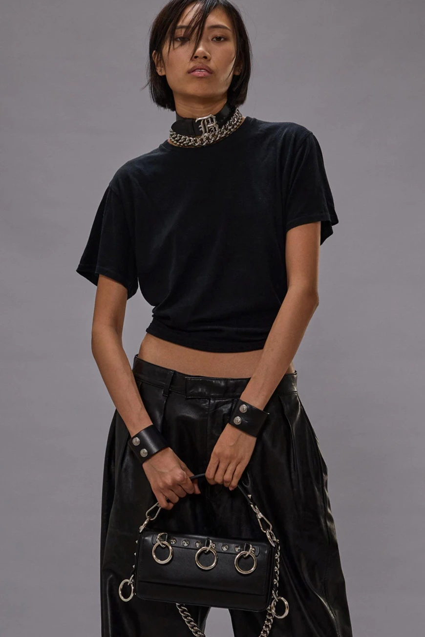 Boutique77 - חולצת טי Tight Waist – R13WK290K001A – black – 1