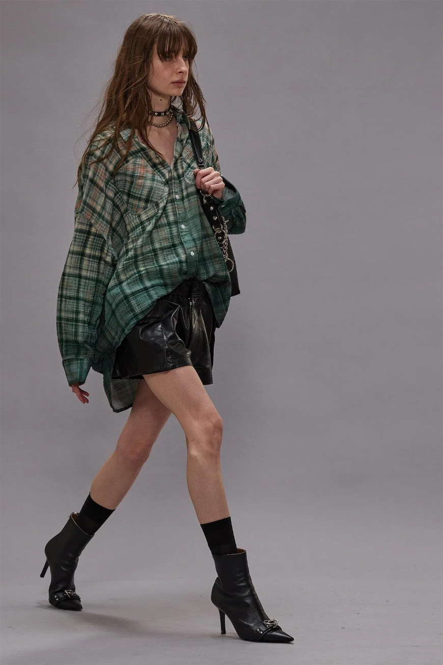 R13wr015r556b Dipped Black  Turquoise Plaid 2