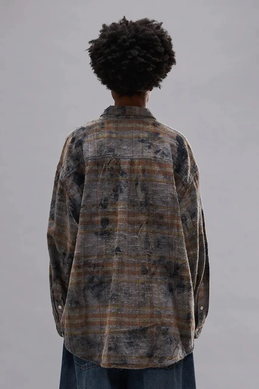 Boutique77 - חולצה Boyfriend – R13WR415R660B – overdyed-light-blue-plaid – 4